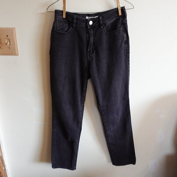 PacSun Denim - 𝅺pacsun Mom Jean Straight Leg Faded Black Gray Women's 25